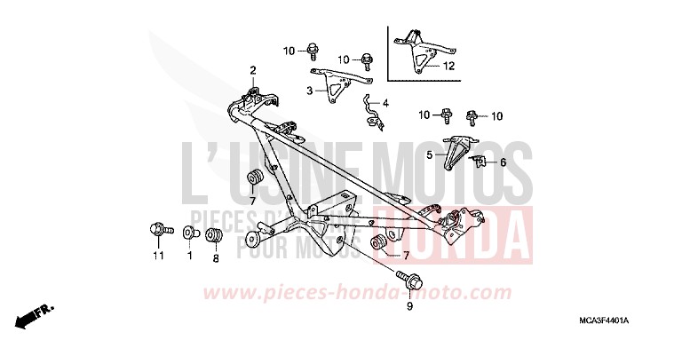 SOUTIEN DE CAPOT (GL18006/7/8) for   from 