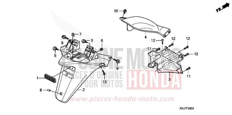 GARDE-BOUE ARRIERE for   from 