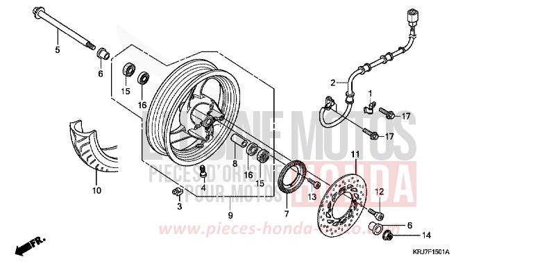 ROUE AVANT (FES125A) (FES150A) for   from 
