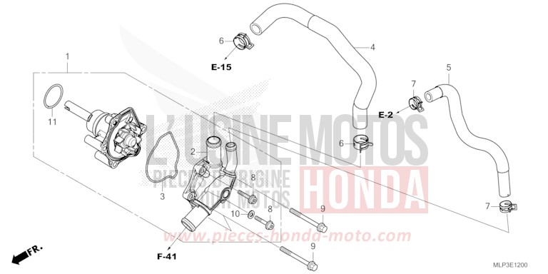 WATER PUMP for CL500A CANDY CARIBBEAN BLUE SEA (B189) from 2023