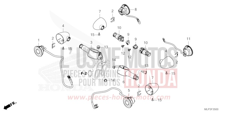 WINKER for CL500A CANDY CARIBBEAN BLUE SEA (B189) from 2023