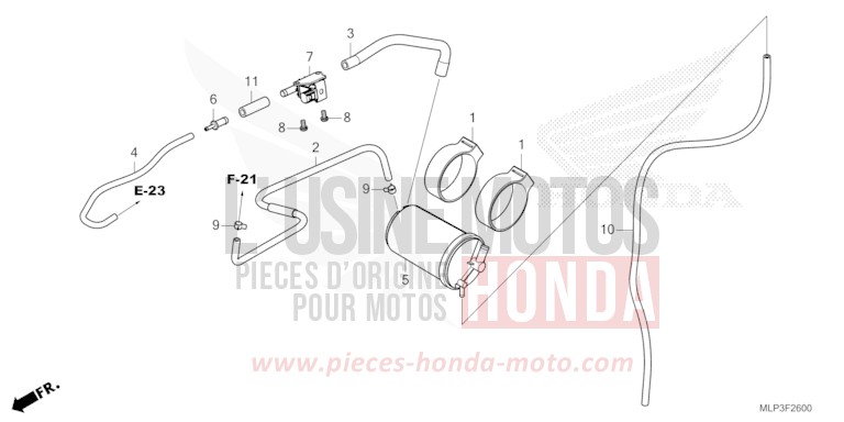 CANISTER/STAY for CL500A CANDY ENERGY ORANGE (YR249) from 2023