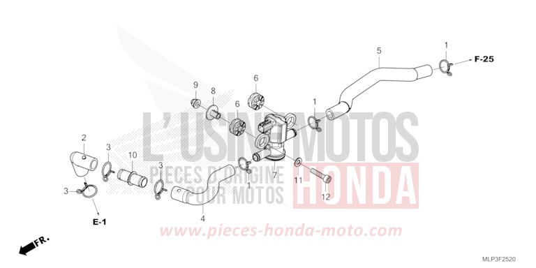 AIR INJECTION SOLENOID VALVE for CL500A MAT GUNPOWDER BLACK METALLIC (NH436) from 2023