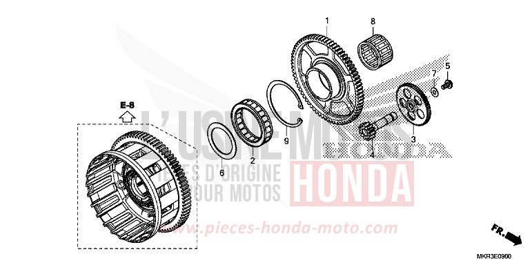 STARTING CLUTCH for CBR1000SP PEARL GLARE WHITE (NHB53) from 2022