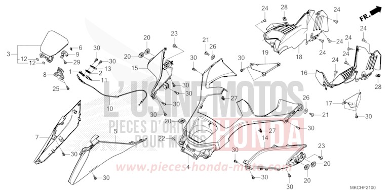 SHELTER for GL1800 PEAL DEEP MUD GRAY (NHC47B) from 2021