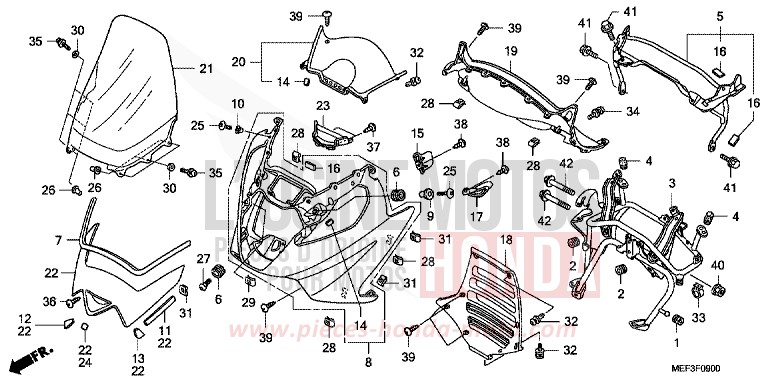 GAINE DE PROTECTION AVANT (FJS400D8) for   from 
