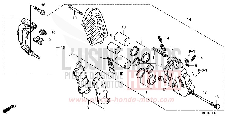ETRIER DE FREIN AVANT (FJS400D8) for   from 