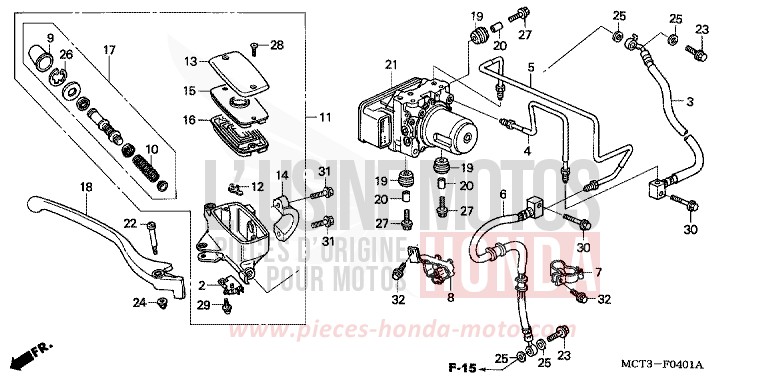 MAITRE-CYLINDRE FREIN AV. (FJS600A3/A4/A5) for   from 