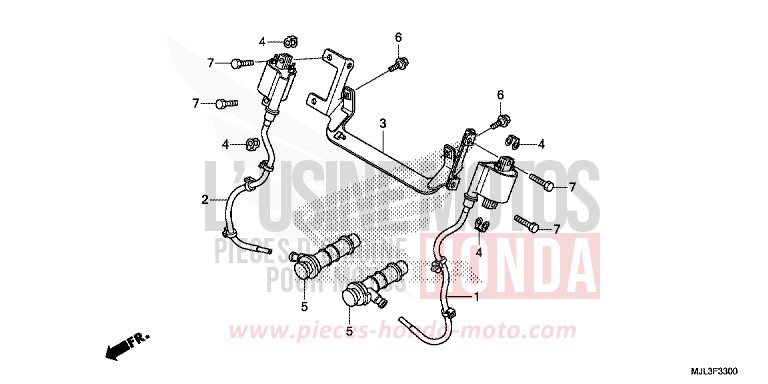 IGNITION COIL for NC750XD CANDY ARCADIAN RED (R305) from 2014