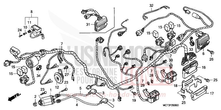 FAISCEAU DES FILS (FJS6001/2/D3/D4/D5) for   from 