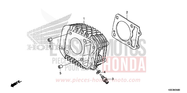 CYLINDER for C125A PEARL NEBULA RED (R376) from 2019