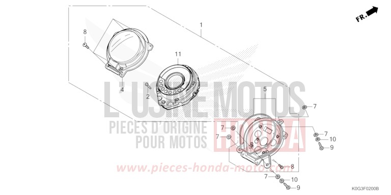 METER for C125A PEARL NEBULA RED (R376) from 2019