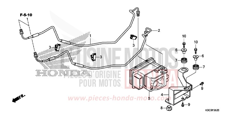 MODULATORE ABS per C125A PEARL NEBULA RED (R376) del 2019