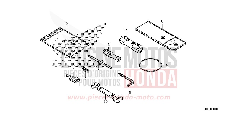 TOOL for C125A PEARL NEBULA RED (R376) from 2019