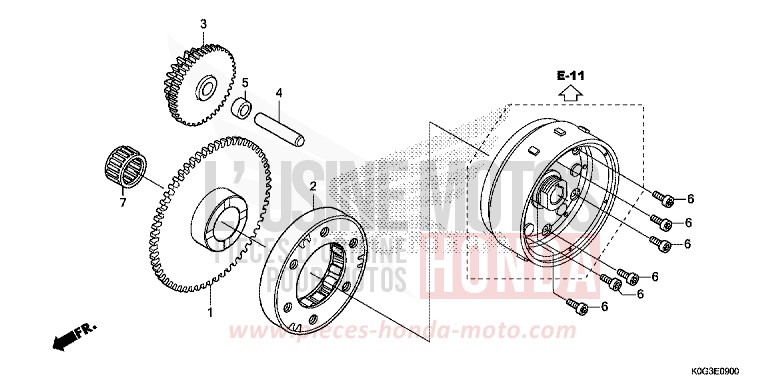 STARTING CLUTCH for C125A PEARL NILTAVA BLUE (PB415) from 2019