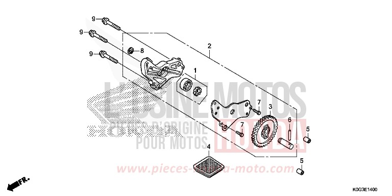 OIL PUMP for C125A PEARL NILTAVA BLUE (PB415) from 2019