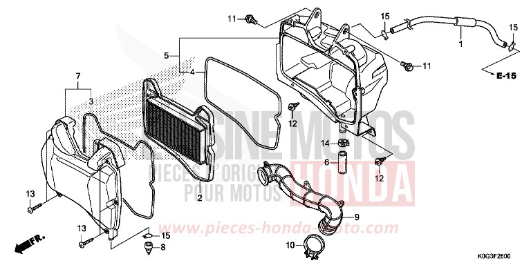AIR CLEANER for C125A PEARL NILTAVA BLUE (PB415) from 2019