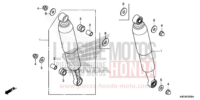 REAR CUSHION for C125A PEARL NILTAVA BLUE (PB415) from 2019