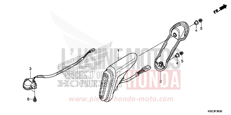 TAILLIGHT/LICENSE LIGHT for C125A PEARL NILTAVA BLUE (PB415) from 2019