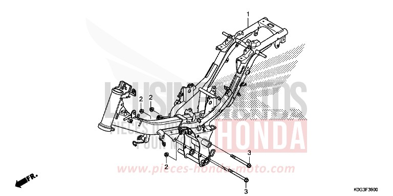 FRAME BODY for C125A PEARL NILTAVA BLUE (PB415) from 2019