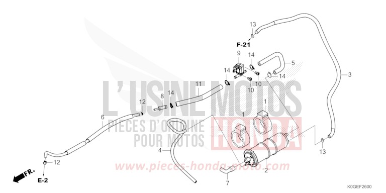 CANISTER for C125A PEARL NILTAVA BLUE (PB415) from 2022