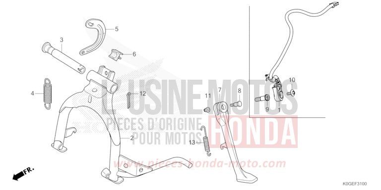 STAND for C125A PEARL NILTAVA BLUE (PB415) from 2022