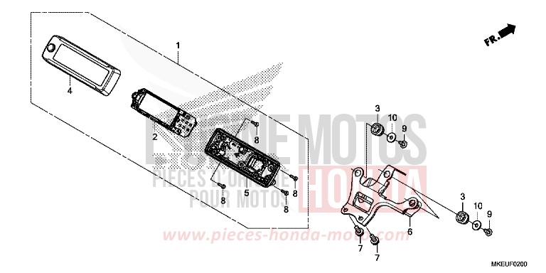 METER for CRF450L EXTREME RED (R292) from 2019