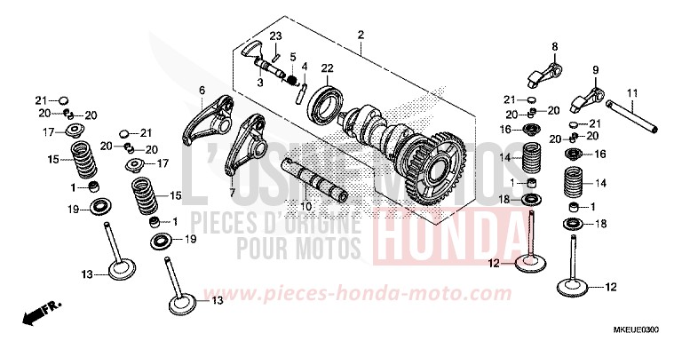 CAMSHAFT/VALVE for CRF450L EXTREME RED (R292) from 2020