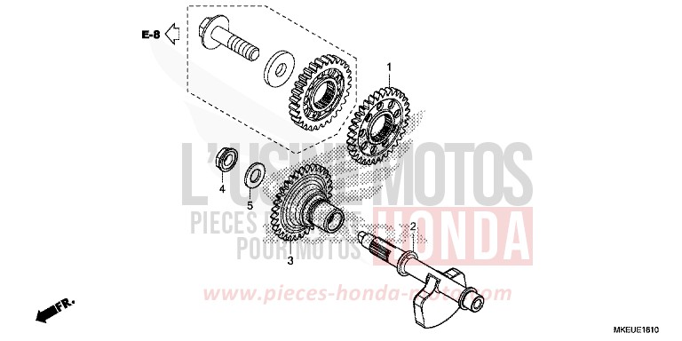 BILANCIERE per CRF450L EXTREME RED (R292) del 2020