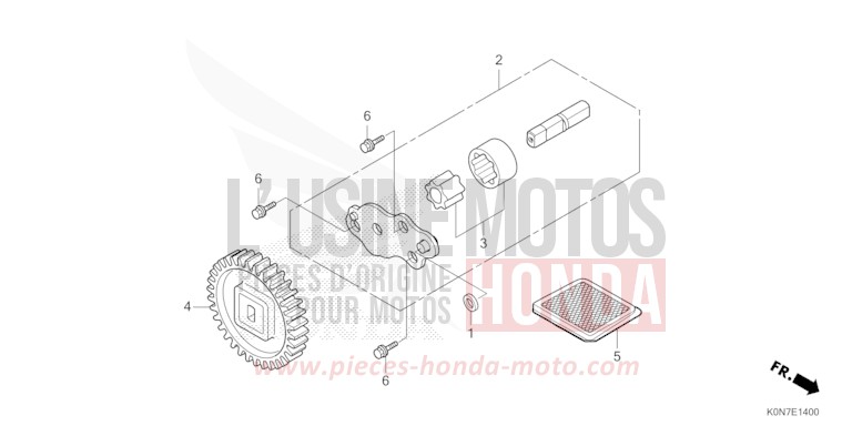 OIL PUMP for CBF125M NOIR (NH1) from 2021