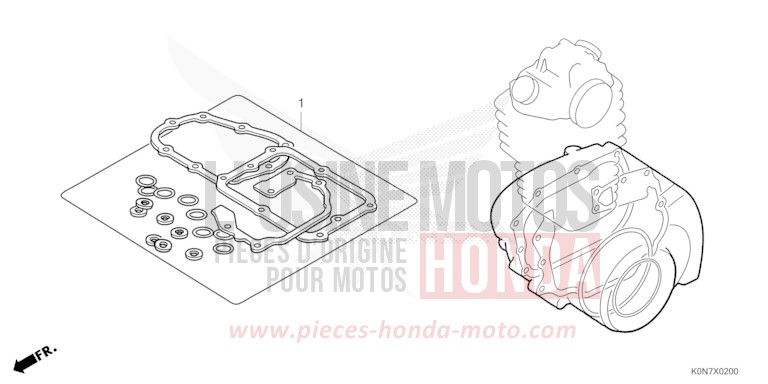 GASKET KIT B for CBF125M PEARL COOL WHITE (NHA16) from 2021