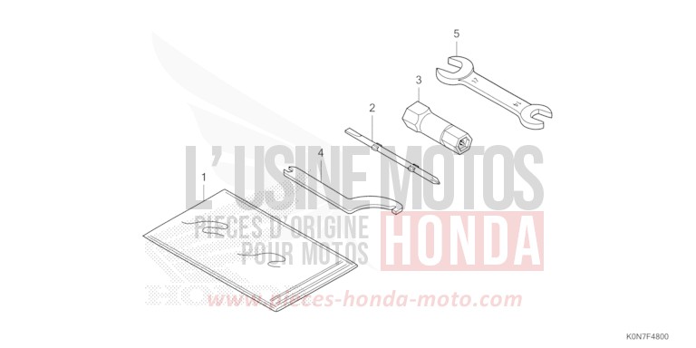 TOOL for CBF125M PEARL COOL WHITE (NHA16) from 2021