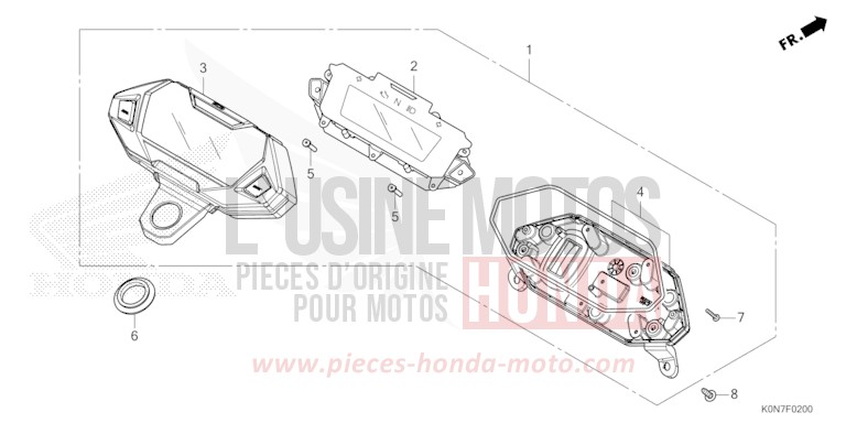 METER for CBF125M PEARL SPLENDOR RED (R369) from 2021