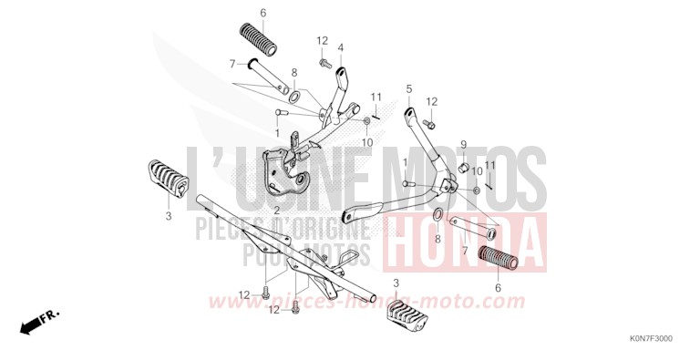 STEP for CBF125M PEARL SPLENDOR RED (R369) from 2021