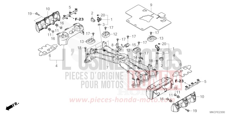 INJECTOR for GL1800 PEARL GLARE WHITE (NHB53) from 2022
