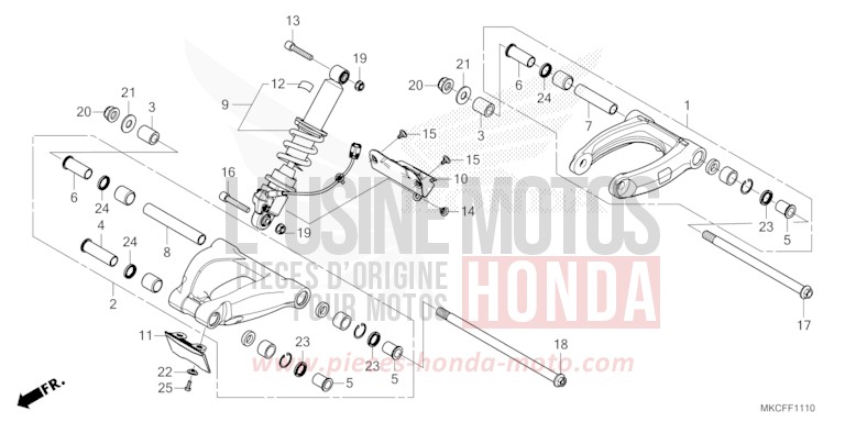 CUSHION ARM for GL1800 PEARL GLARE WHITE (NHB53) from 2022