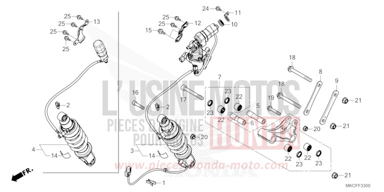 REAR CUSHION for GL1800 PEARL GLARE WHITE (NHB53) from 2022