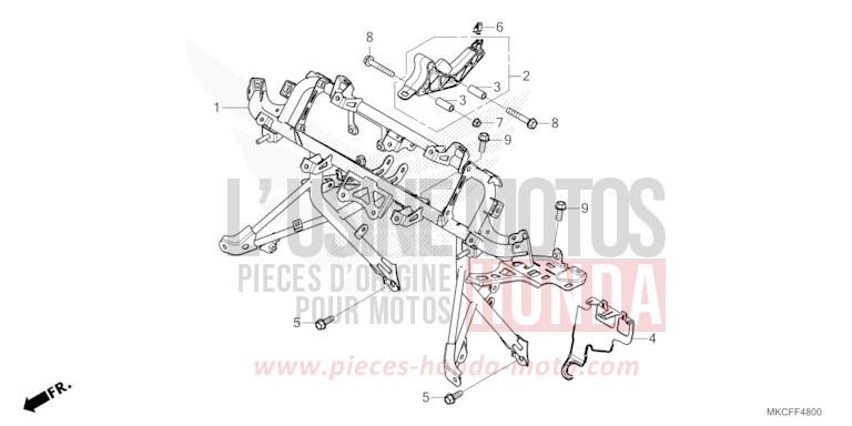 COWL STAY for GL1800 PEARL GLARE WHITE (NHB53) from 2022