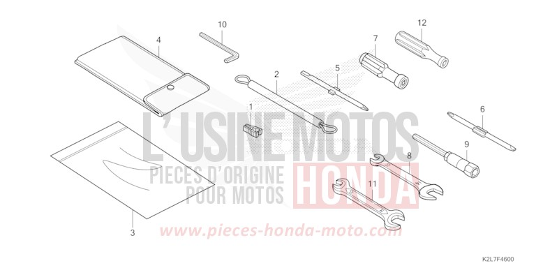 TOOL for ADV350A MAT PEARL COOL WHITE (NHB44) from 2024