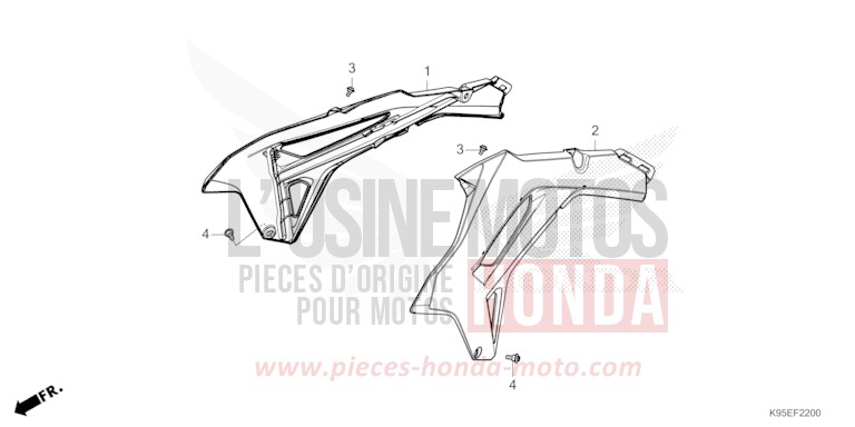 BOUCLIER DE RADIATEUR (CRF250R) for   from 