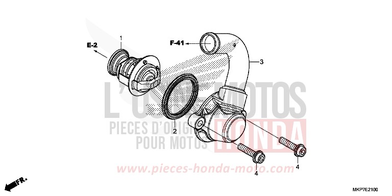 TERMOSTATO per CB500X GRAND PRIX RED (R380) del 2023
