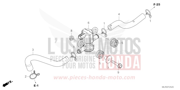 AIR INJECTION SOLENOID VALVE for NX500 GRAND PRIX RED (R380) from 2024