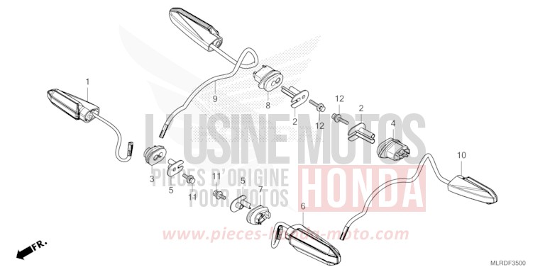 WINKER for NX500 GRAND PRIX RED (R380) from 2024