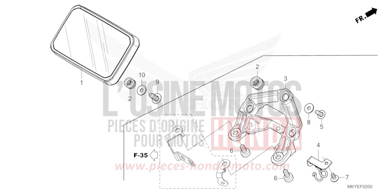 METER for CB650R PEARL SMOKY GRAY (NHC53) from 2024