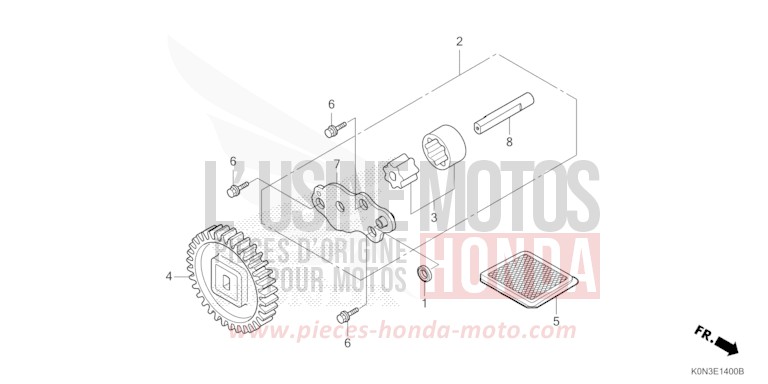 OIL PUMP for CBF125M NOIR (NH1) from 2024