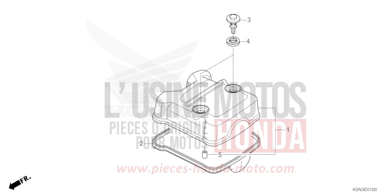 CYLINDER HEAD/INJECTOR for CBF125M IMPERIAL RED METALLIC (R355) from 2024