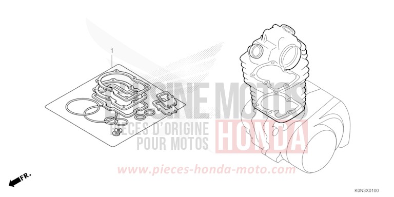 GASKET KIT A for CBF125M IMPERIAL RED METALLIC (R355) from 2024