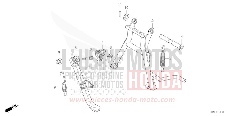 STAND for CBF125M IMPERIAL RED METALLIC (R355) from 2024