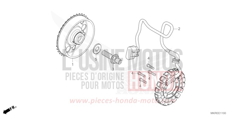 GENERATOR for CBR1000SP GRAND PRIX RED (R380) from 2024