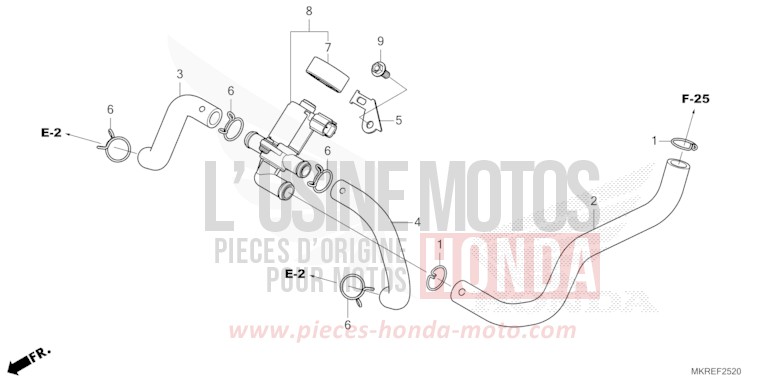 AIR INJECTION CONTROL VALVE for CBR1000SP GRAND PRIX RED (R380) from 2024